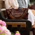 Floto Italian Leather Shoulder Bag Women's Taormina Handbag brown 5